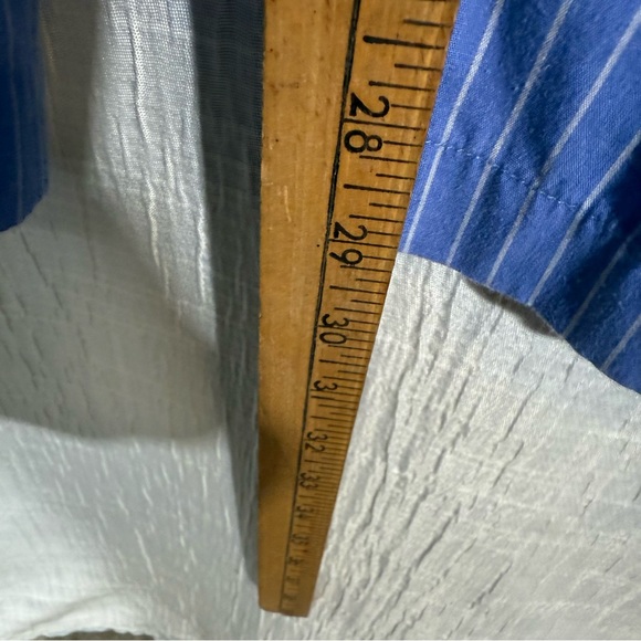 Abercrombie & Fitch Poplin Wide Leg Pull-On Pants Blue Stripe Size Medium - Picture 10 of 12